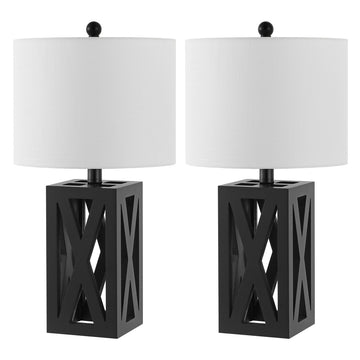 Stewart 21.5" Wood LED Table Lamp - JONATHAN Y